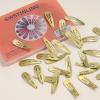 120 Pack Gold Metal Snap Hair Clips - Non-Slip Hairpins Barrettes for Women & Girls, Secure Braids, Updos, Buns - Durable & Lightweight (Plastic Storage Box Included) view 3