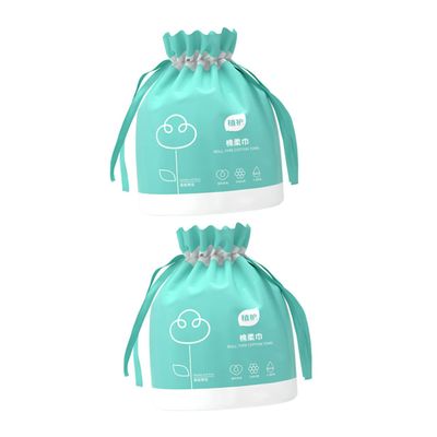 Didiseaon 2rolls Disposabe Cotton Facial Pads Pads Each Dry Wet Face Wipes Gentle Makeup Remover for Travel