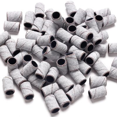 100x 80/120/180/240Grit Machine Drill Bits Sanding Bands Set for Drill File Acrylic Nails Gel Removing