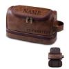 KOLOWKO Personalized Mens Toiletry Bag - Custom Engraved Travel Razor Bag for Groomsmen | Gifts for Men, Dad, Husband, Grandfather | Christmas, Birthday Present view 1