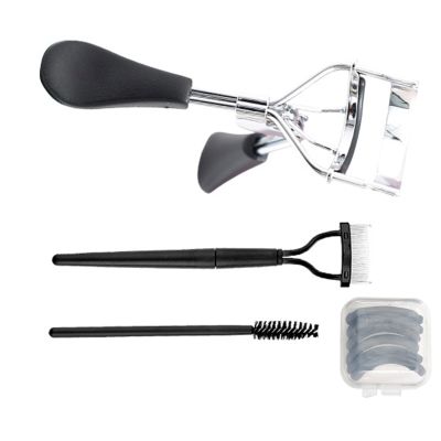 4Pcs Eyelash Curlers Kits Eyelash Comb Lash Separator Tool Brow Brush Lash Spoolie Silicone Refill Pads Eye Makeup Tools