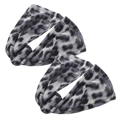 SOESFOUFU 2pcs Elegant Leopard Print Headband Hair Bun Makers Bun Shaper Styling Tools for Women Hair Accessories