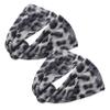 SOESFOUFU 2pcs Elegant Leopard Print Headband Hair Bun Makers Bun Shaper Styling Tools for Women Hair Accessories view 1