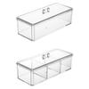 2pcs Effective Makeup Organizers Drawer Stackable Cosmetic Organizers Drawers For Efficient Bathroom Storage view 1