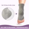 2 Pairs Silicone Socks for Dry Cracked Feet Women, Moisturizing Heel Socks, Gel Toeless Lotion Sock, Moisture Silicon Foot Sock for Cracked Heels Overnight by Untrytb view 2