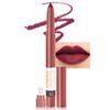 evpct Dark Wine Red Lip Liner Crayon Pencils Set for Women, Deep Berry Red Matte Lip Stick Crayon Long Lasting, Lips Pencil Liner and Lipstick set, Lipliner Pencil 24 Hours Lipstick Built-in Sharpener view 1