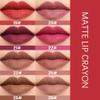 evpct Dark Wine Red Lip Liner Crayon Pencils Set for Women, Deep Berry Red Matte Lip Stick Crayon Long Lasting, Lips Pencil Liner and Lipstick set, Lipliner Pencil 24 Hours Lipstick Built-in Sharpener view 3