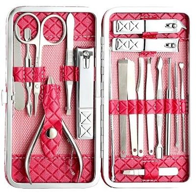 18 Pieces Manicure Kit, Pedicure Tools for Feet, Nail Clipper, Ear Pick Tweezers, Manicure Pedicure Set for Women and Men