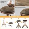 OLXPSKG Taburet Retro Rolling Salon Stool w/5 Wheels Height Adjustable 19.7-25.2 in Industrial Style Round 360 Swivel Chair for Home Office Massage Drafting Work Spa Salon Spa Drafting view 4