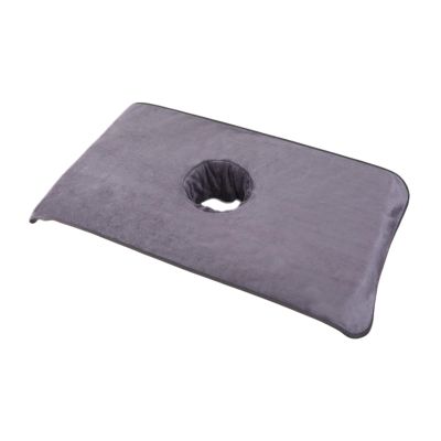 FashionCha Massage Table Towel Steam Massage Cloth Professional Washable SPA Bed Head Curtain Pad Face Pillow Towel with Hole for Beauty, gray