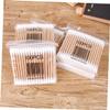 100 Pcs Double Tipped Cotton Swabs Wooden Stick White view 3