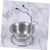 BESPORTBLE Shaving Brush Stand Bowl Holder for Organized Shaving Accessories Fit for Brushes and Elegant Silver Design view 3