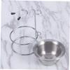 BESPORTBLE Shaving Brush Stand Bowl Holder for Organized Shaving Accessories Fit for Brushes and Elegant Silver Design view 4