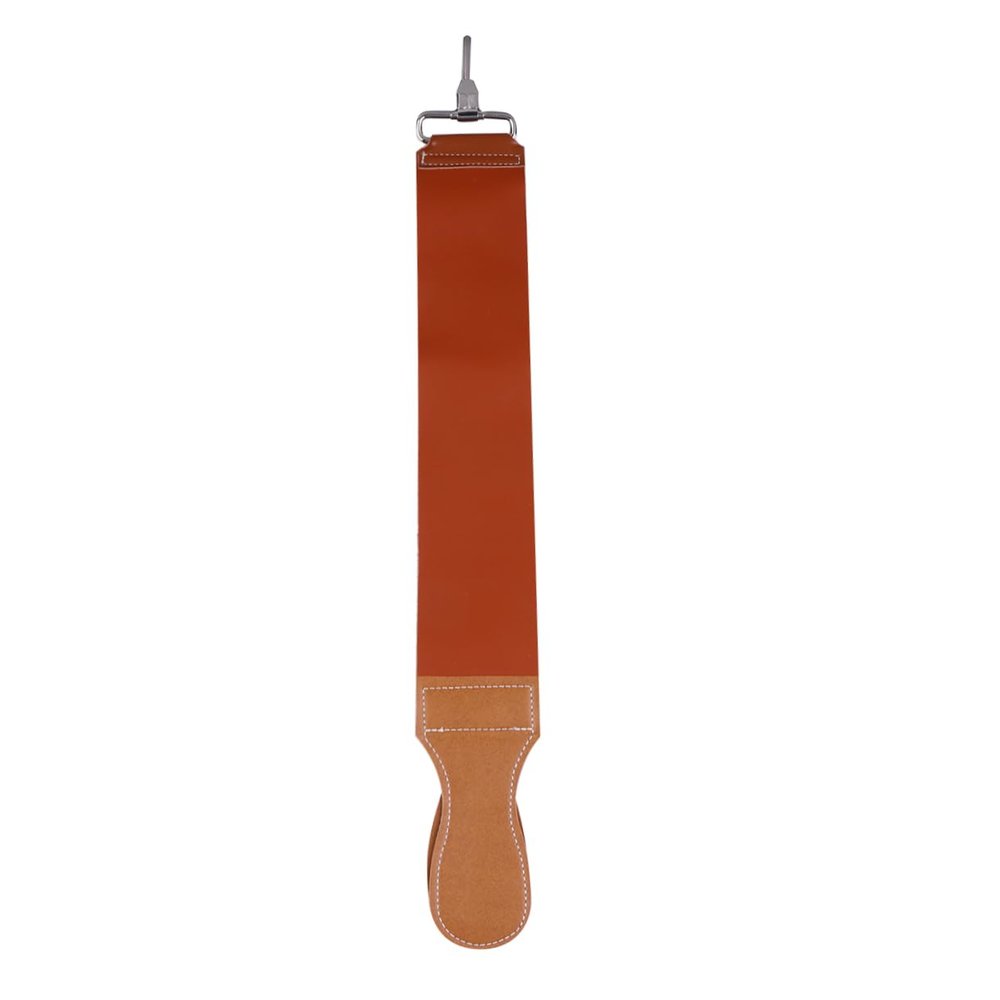 BESPORTBLE Leather and Canvas Double-layer Razor Strop Hanging Buckle for Precision Sharpening of Woodworking Tools and Blades