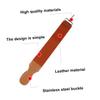 BESPORTBLE Leather and Canvas Double-layer Razor Strop Hanging Buckle for Precision Sharpening of Woodworking Tools and Blades view 4