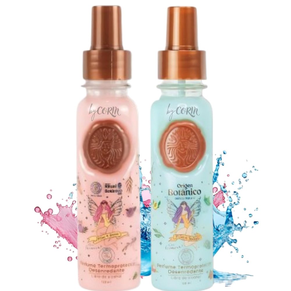 Hair Perfume - DUO Protector Termico para Cabello, Desenredante y Control Frizz Con Feromonas, Proteccin Solar - Ritual Seduccin y Ritual Tentacin Floral y Frutal 120ML - Leave in Conditioner Spray
