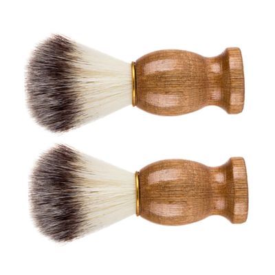 BESPORTBLE 6pcs Men's Shaving Brush Beard Brush Wood Handle Barbershop Quality for Shave