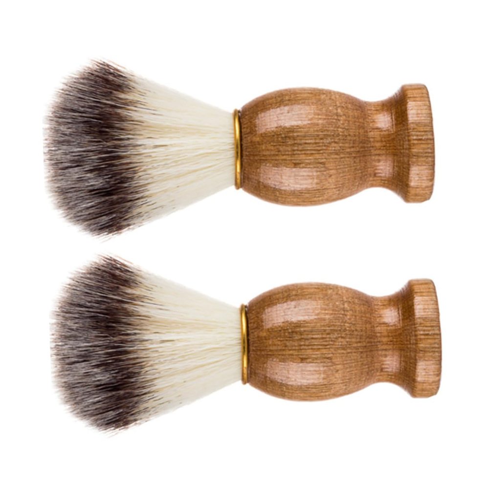 BESPORTBLE 6pcs Men's Shaving Brush Beard Brush Wood Handle Barbershop Quality for Shave