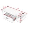 Classic Wall Mounted Styling Station with Drawer and Tool Holes, Vanity Table, Dressing Table, Equipment for Barber Beauty Spa Salon Shops, Black view 3
