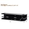 Classic Wall Mounted Beauty Salon, Barber Styling Station, Salon Equipment with Locking 2 Drawers, Black view 2