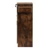 Locking Beauty Salon Station, Hair Styling Barber Station, Spa Salon Equipment with Small Cabinet, Pull Out Drawers, Dryer Holders, Rustic Brown view 3