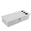 Classic Wall Mounted Styling Station with Drawer and Tool Holes, Vanity Table, Dressing Table, Equipment for Barber Beauty Spa Salon Shops, White view 2