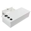 Classic Wall Mounted Styling Station with Drawer and Tool Holes, Vanity Table, Dressing Table, Equipment for Barber Beauty Spa Salon Shops, White view 3