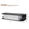 Classic Wall Mounted Beauty Salon, Barber Styling Station, Salon Equipment with Locking 2 Drawers, Black+White view 2