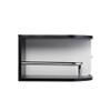 Classic Wall Mounted Beauty Salon, Barber Styling Station, Salon Equipment with Locking 2 Drawers, Black+White view 3