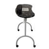 Portable Foldable Manicure Table Nail Table Desk with Electric Dust Collector, 4 Lockable Wheels, Carry Bag, Black view 4