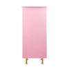 Vanity Desk with Drawer and Storage Cabinets Manicure Table with Wrist Rest Cushion for Spa Beauty Salon Bedroom Pink CL593 view 3