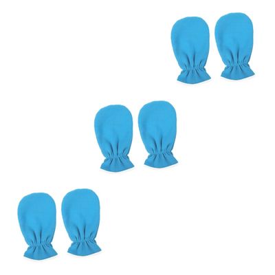 BESPORTBLE 3pairs Moisturizing Gel Gloves Essential Oils for Treatment Reusable Thermal Mittens for Nourishing Dry Skin Exfoliating Care Gloves for Nighttime Use