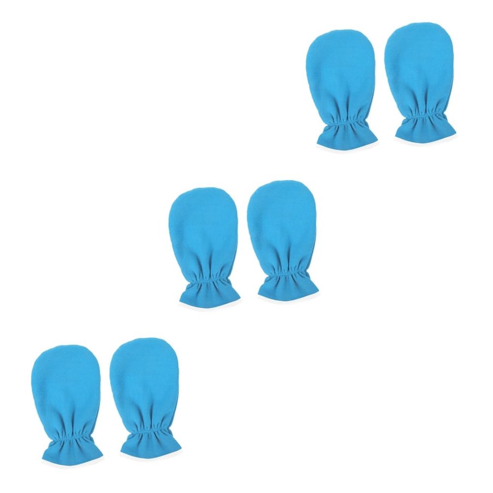 BESPORTBLE 3pairs Moisturizing Gel Gloves Essential Oils for Treatment Reusable Thermal Mittens for Nourishing Dry Skin Exfoliating Care Gloves for Nighttime Use