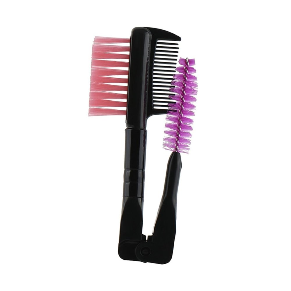 LIFKOME Double-ended Eyebrow Comb for Makeup Lashes Detangler Brush for Eyebrow Makeup Beauty Brush Random Color