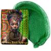 AFRIKI African Net Sponge  Exfoliating Body Scrubber, Black Owned & Rooted in Africa, All Skin Types | 45 in Long (Emerald Green) view 1