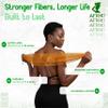AFRIKI African Net Sponge  Exfoliating Body Scrubber, Black Owned & Rooted in Africa, All Skin Types | 45 in Long (Emerald Green) view 3