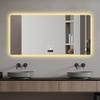 48x32in Frameless Bathroom Mirror with Light, LED Backlit Mirror, tri Color dimming, Anti Fog Function, Waterproof, Smart Sensor view 2
