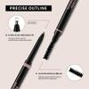 Eyebrow Pencil  Ultra-fine eyebrow pencil, precision nib and spool brush, filler sparse areas, natural eyebrow makeup, waterproof women's eyebrow pencil (01# Brown) view 4