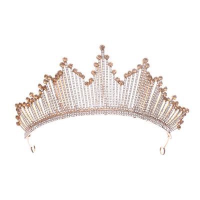 A Golden Fashion Crowns Wedding Hair Accessories Princess s Women Hair Jewelry Bride Party