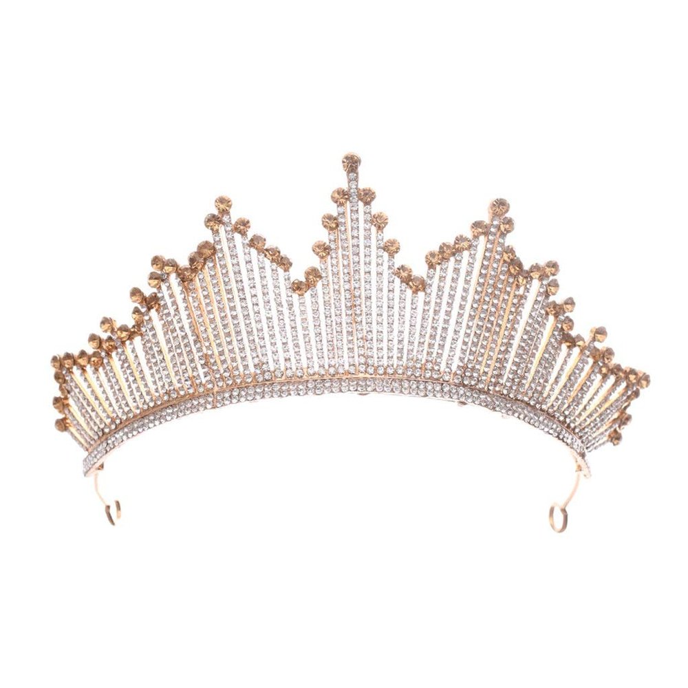 A Golden Fashion Crowns Wedding Hair Accessories Princess s Women Hair Jewelry Bride Party