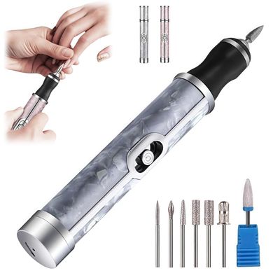 Toe Nail Grinder for Thick Toenails Men,2025 New Toenail Sander for Thick Nails,Cordless Electric Toenail Grinder,Four Speeds Unisex Used for Polishing, Grinding and Peeling. (Grey)