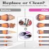Electric Makeup Brush Cleaner Bowl, USB Powered, One-Touch Sensor, Silicone Bowl, Black and Pink view 3