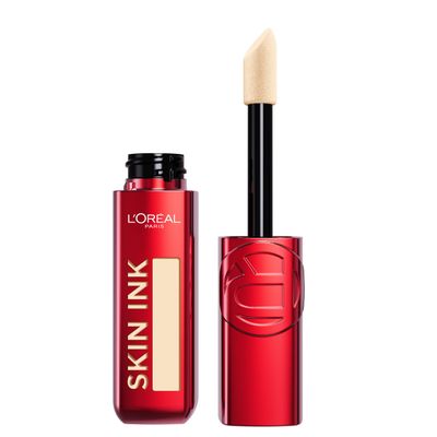 L'Oreal Paris Infallible Skin Ink 2-in-1 Foundation Concealer Hybrid Face Makeup, up to 48HR Transfer-Resistant with Medium Coverage, 40 Fair Warm
