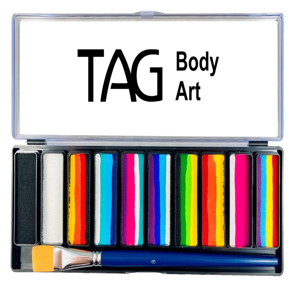 1 Stroke Palette 10 x 10g Face and Body Paint