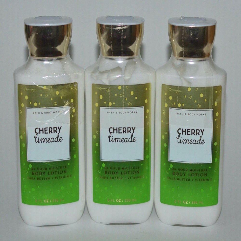 3 Cherry Limeade Bath & Body Super Smooth Body Lotion 8 OZ