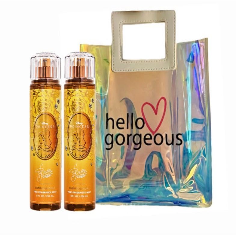 Bellle - White Barn - Bath Body/Work - PRINCESS- 2 Piece Bundle - Premium Beauty - Full Size and Hello Gorgeous Gift Bag (Packaging May Vary)