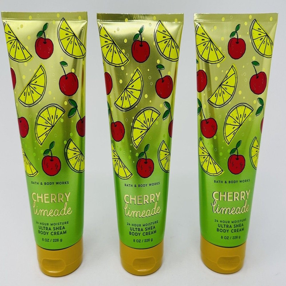3 Cherry Limeade Ultimate Hydration bath Body Cream 8 oz