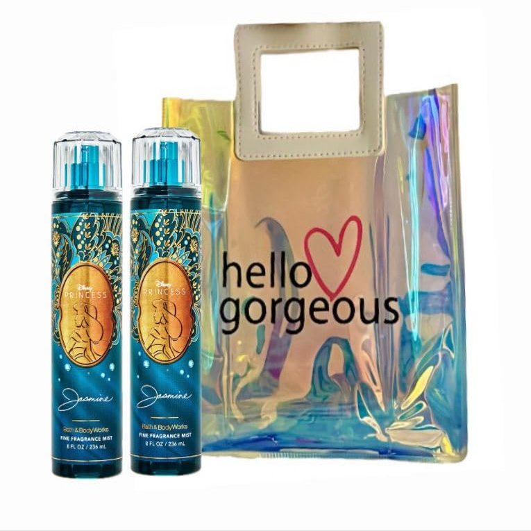 Jasminee - White Barn - Bath Body/Work - PRINCESS- 2 Piece Bundle - Premium Beauty - Full Size and Hello Gorgeous Gift Bag (Packaging May Vary)