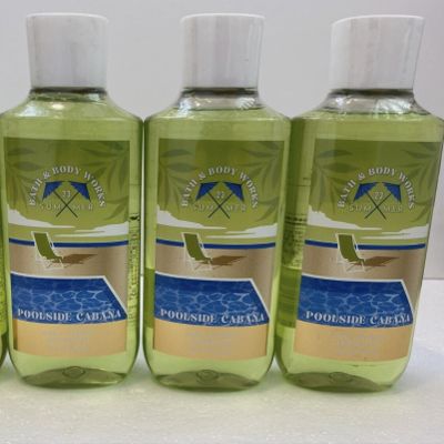 3 POOLSIDE CABANA bath & Body Wash Shower Gel 10 oz