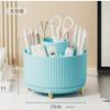 360-degree rotating storage box stationery living room cosmetics can be stored storage new experience goodbye messy (blue) view 2